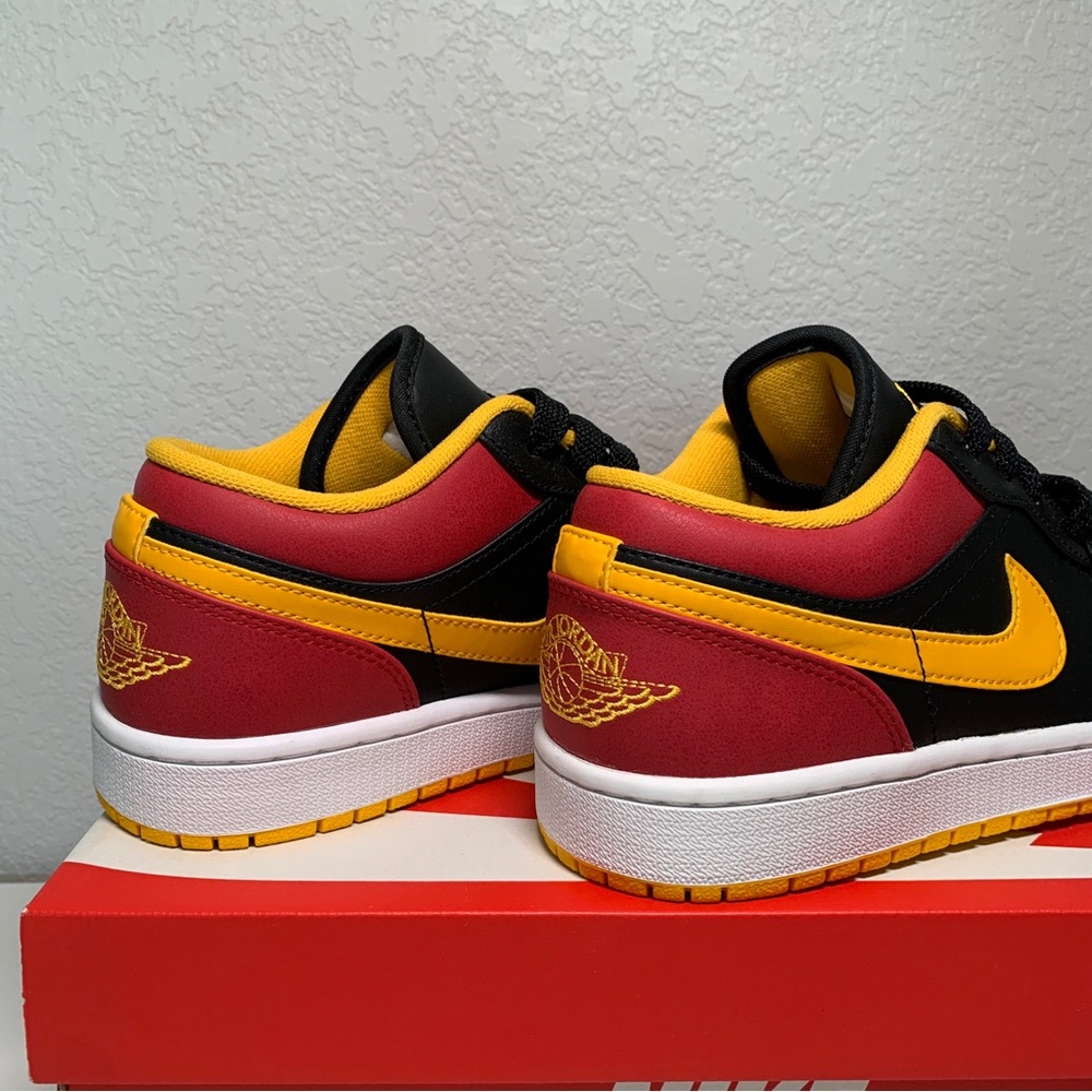 Nike Air Jordan 1 Low 'Gym Red Gold' Men's 8.5 – Rare Colorway – Like New - Picture 7 of 9